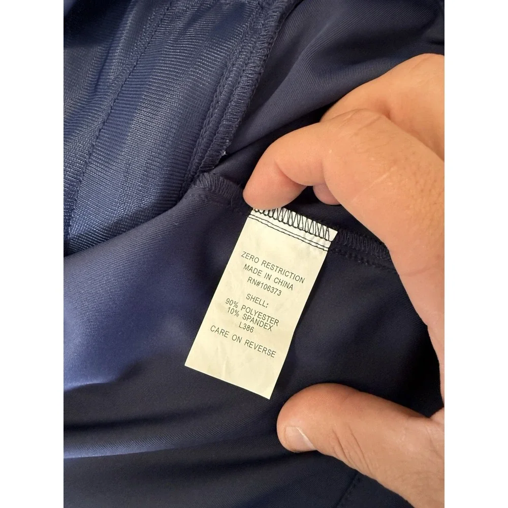 Zero Restriction Vest Mens Small Navy Blue Tour Series Performance 1/4 Zip Golf